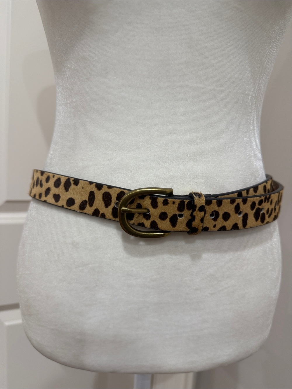 Loklik Vintage Leoparn Prin Hip Belt - Tan/Brown Size Small